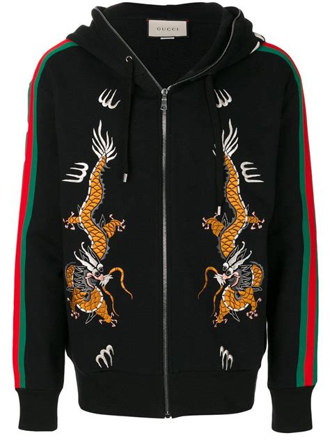 gucci dragon zip hoodie|gucci laid back hoodie.